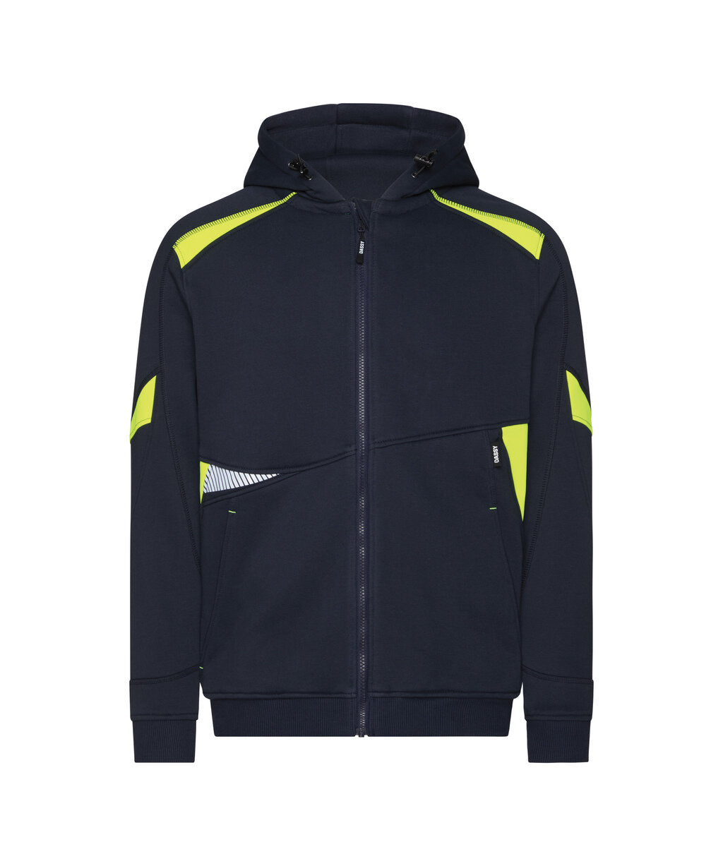 Santos 300526 hoodie (COPES86) - Nachtblauw/Fluogeel