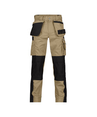 Seattle 200428 tweekleurige holsterzakkenbroek met kniezakken (PESCO61) - Beige/Zwart