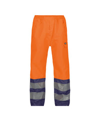 Sola 200881 hogezichtbaarheidsregenbroek - Fluo-oranje/Marineblauw