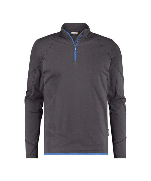 Sonic 710012 t-shirt met lange mouwen - Antracietgrijs/Azuurblauw