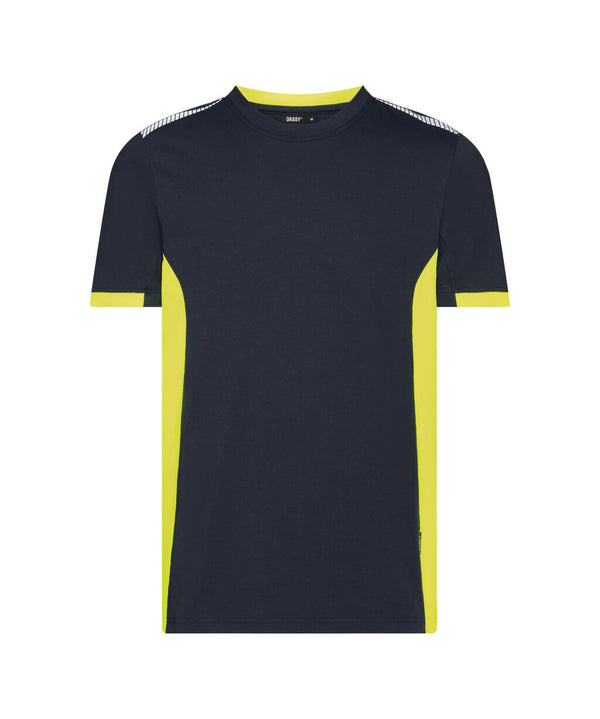 Tampico 710057 t-shirt - Nachtblauw/Fluogeel