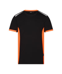 Tampico 710057 t-shirt - Zwart/Fluo-oranje