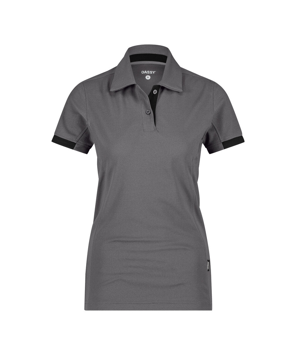 Traxion Next Women 710085 polo voor dames - Antracietgrijs/Zwart