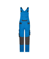 Tronix Next 400169 bretelbroek met stretch en kniezakken - Azuurblauw/Antracietgrijs