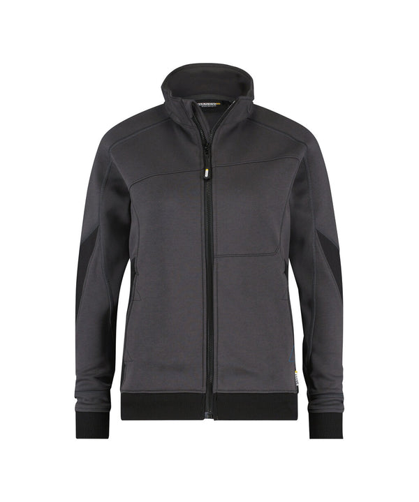 Velox Women 300472 sweater voor dames - antracietgrijs-zwart