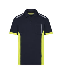 Veracruz 710055 polo - Nachtblauw/Fluogeel