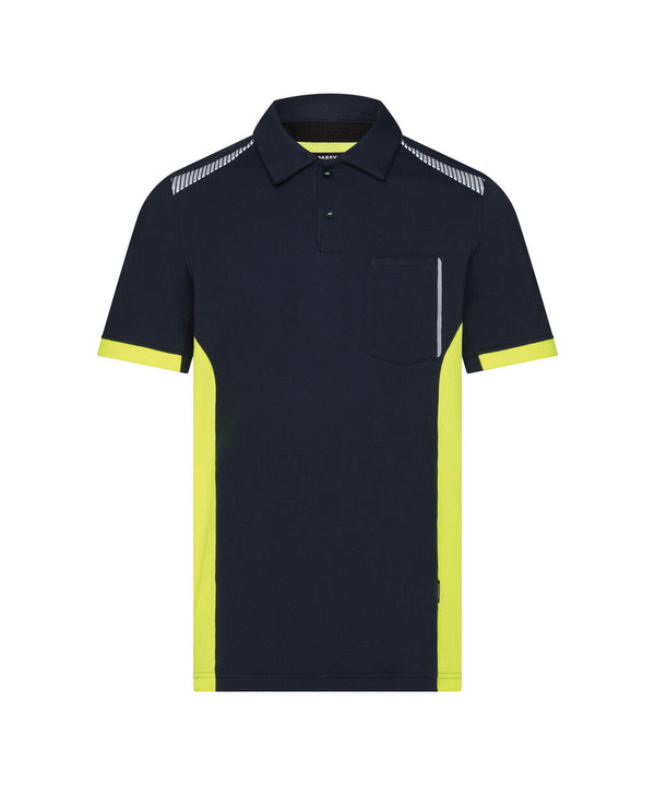 Veracruz 710055 polo - Nachtblauw/Fluogeel