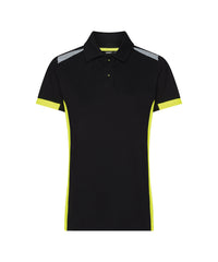 Veracruz Women 710071 polo voor dames - Zwart/Fluogeel