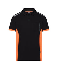 Veracruz 710055 polo - Zwart/Fluo-oranje