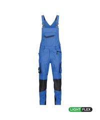 Voltic 400148 bretelbroek met kniezakken - Azuurblauw/Antracietgrijs
