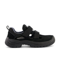 Achilles S1PL FO SR 25703 veiligheidssandaal - Zwart