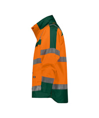 Atlantis 300346 hogezichtbaarheidsparka - Fluo-oranje/Flessengroen