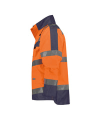 Atlantis 300346 hogezichtbaarheidsparka - Fluo-oranje/Marineblauw