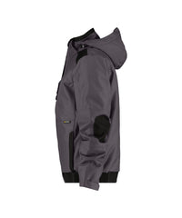 Austin 500098 canvas winterjas - Antracietgrijs/Zwart