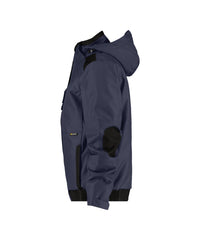 Austin 500098 canvas winterjas - Nachtblauw/Zwart