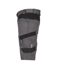 Axis 250082 werkshort met stretch - Antracietgrijs/Zwart
