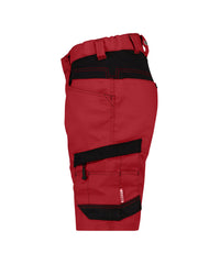 Axis Women 250087 werkshort met stretch voor dames - rood-0683-zwart