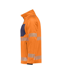 Camden 300504 hogezichtbaarheidsmidlayerjacket - Fluo-oranje/Marineblauw