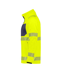 Camden 300504 hogezichtbaarheidsmidlayerjacket - Fluogeel/Marineblauw