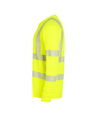 Carterville 710037 hogezichtbaarheids-uv-T-shirt met lange mouwen (PES06) - Fluogeel