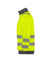 Denver 300376 hogezichtbaarheidssweater - Fluogeel/Cementgrijs