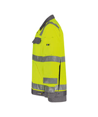Dusseldorf 300184 hogezichtbaarheidsvest (PESCO70) - Fluogeel/Cementgrijs