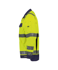Dusseldorf 300184 hogezichtbaarheidsvest (PESCO74) - Fluogeel/Marineblauw