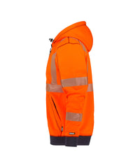Evans 300380 hogezichtbaarheidshoodie  - Fluo-oranje/Marineblauw