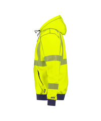 Evans 300380 hogezichtbaarheidshoodie  - Fluogeel/Marineblauw