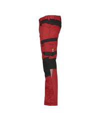 Helix 200973 werkbroek met stretch - Rood/Zwart