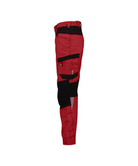 Helix Women 200998 werkbroek met stretch voor dames - rood-0683-zwart