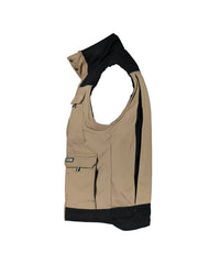 Hulst 350051 tweekleurige bodywarmer - Beige/Zwart