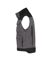 Hulst 350051 tweekleurige bodywarmer - Cementgrijs/Zwart