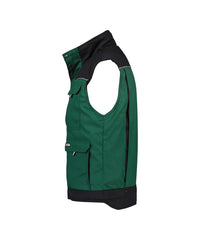 Hulst 350051 tweekleurige bodywarmer - Flessengroen/Zwart