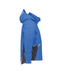 Hyper 300404 wind- en waterdichte werkjas - Azuurblauw/Antracietgrijs