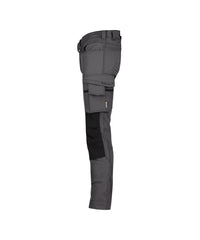 Impax 201038 stretch werkbroek met kniezakken - Antracietgrijs/Zwart