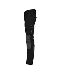 Impax 201038 stretch werkbroek met kniezakken - Zwart/Antracietgrijs