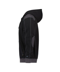Indy 300318 sweater met kap - Zwart/Antracietgrijs