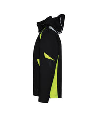 Kalama 300522 softshelljas (PES21) - Zwart/Fluogeel