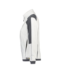 Kazan Women 300293 tweekleurige fleecevest voor dames - wit-cementgrijs