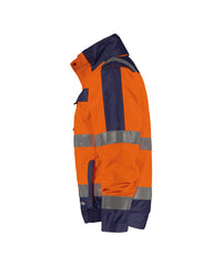 Lima 500120 hogezichtbaarheidswinterjas - Fluo-oranje/Marineblauw