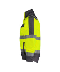 Lima 500120 hogezichtbaarheidswinterjas - Fluogeel/Cementgrijs