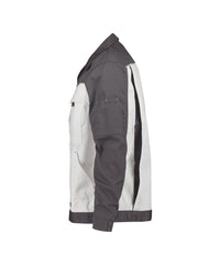 Lugano 300183 tweekleurige werkvest - Wit/Cementgrijs