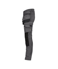 Matrix 201070 stretch holsterzakkenbroek met kniezakken - Antracietgrijs/Zwart