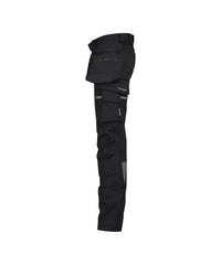 Matrix 201070 stretch holsterzakkenbroek met kniezakken - Zwart