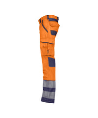 Minnesota 201076 stretch hogezichtbaarheidsbroek  - Fluo-oranje/Marineblauw