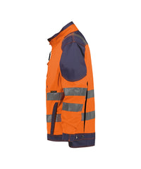 Orlando 300367 hogezichtbaarheidsvest - Fluo-oranje/Marineblauw