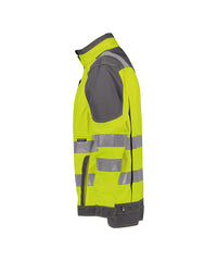 Orlando 300367 hogezichtbaarheidsvest - Fluogeel/Cementgrijs