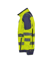 Orlando 300367 hogezichtbaarheidsvest - Fluogeel/Marineblauw