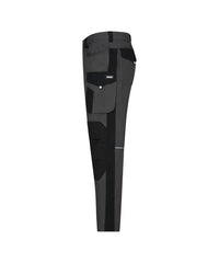 Ponti Flex women 201226 werbroek met stretch en kniezakken voor dames - Antracietgrijs/Zwart